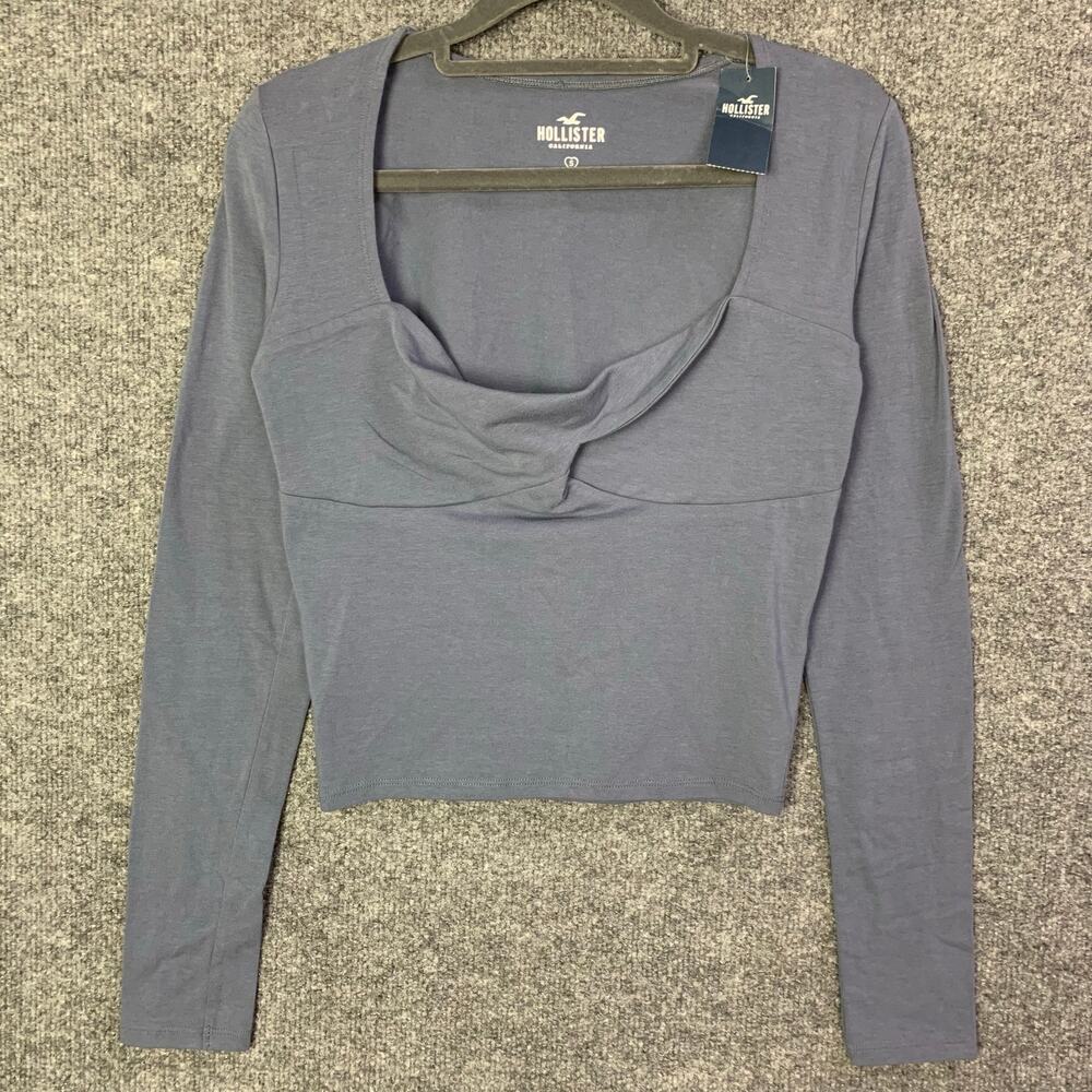 NEW Hollister‎ Square Neck Women's Long sleeve Top Size Small